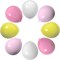 60-Pack 12-Inch Pink, Yellow, and White Latex Balloons – Birthday, Wedding, Baby Shower, and Party Decorations